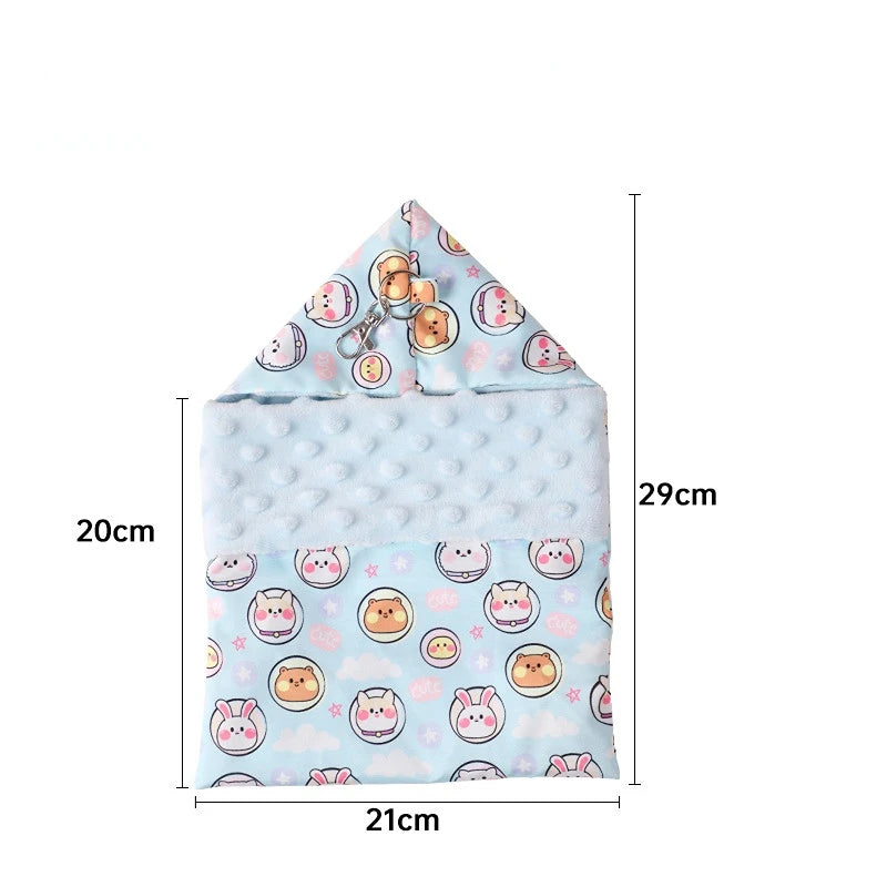 Sugar Glider Hanging Hammock Swing Bag Small Pet Hamster Sleeping Bed Pouch Warm Nest Squirrels Guinea Pig Bed Pet Accessories