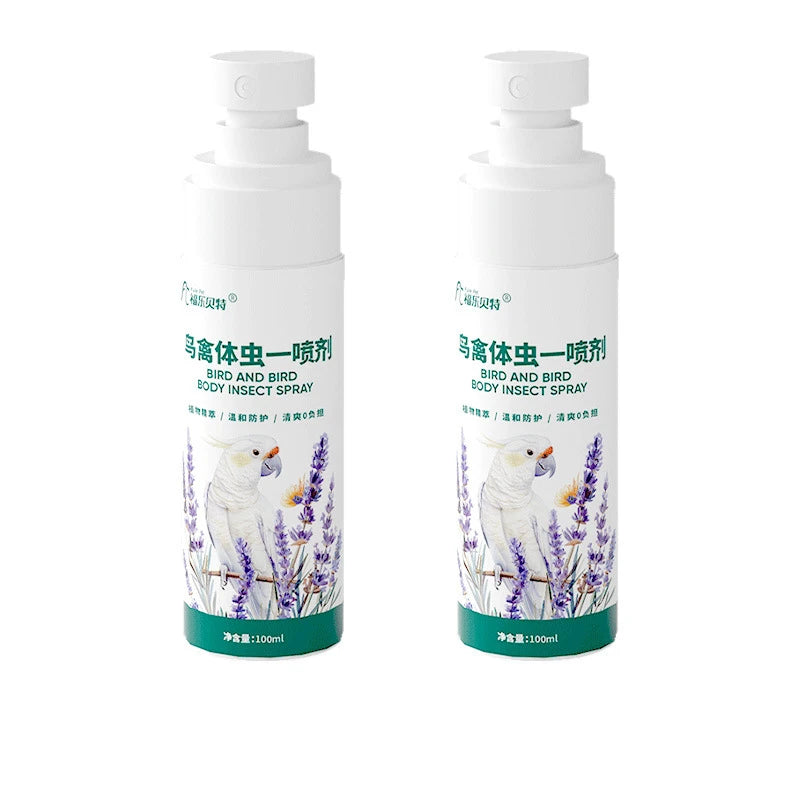 100ml Bird insect repellent parrot supplies in addition to feather lice mites sterilization in vitro insect spray starling thrus