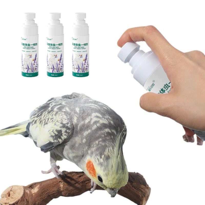 100ml Bird insect repellent parrot supplies in addition to feather lice mites sterilization in vitro insect spray starling thrus