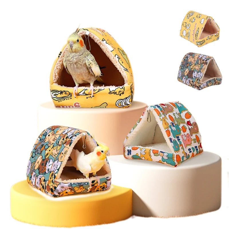 Pet Bird Parrot Cages Warm Bird Hammock Hanging Tent Bed for Bird Sleeping Bird Cage Decoration Accessories Bird House Bird Nest